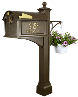 Whitehall Balmoral Ultimate Mailbox Package - Bronze