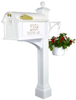 Whitehall Balmoral Ultimate Mailbox Package - White
