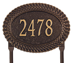 Chartwell Lawn Address Plaque