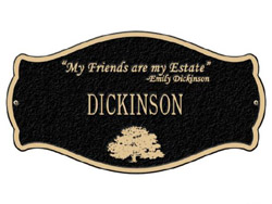Dickinson Quote Plaque