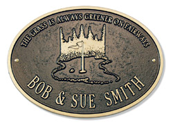 Golf Fairways Deck Plaque