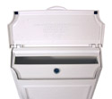 White Wall Mount Mailbox with Free Locking Insert