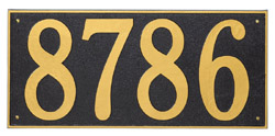 Oversized Rectangle Address Plaque