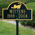 Cat Mini Arch Memorial Plaque