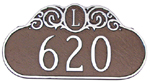 Monogram Address Plaque