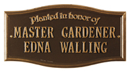 Planted in honor of Memorial Marker