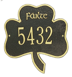 Shamrock Address Plaque