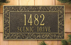 Oakleaf Address Plaque