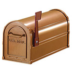 Antique Rural Mailbox - Copper