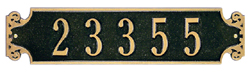 Beauvais Horizontal Standard Address Plaque