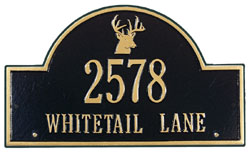 Buck Head Arch Marker Address Plaque
