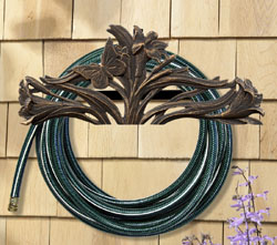 Butterfly Garden Hose Holder - Oil Rub Bronze