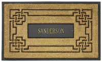 Personalized Knot Rectangle Coir Door Mat