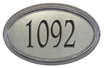 Concord Artisan Metal Address Plaque