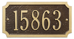 Cut Corner Address Plaque