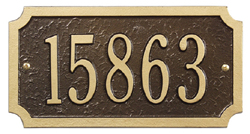 Cut Corner Address Plaque