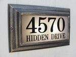 Edgewood Large Lighted Address Plaque