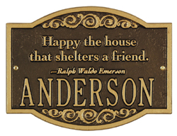 Emerson Quote Plaque