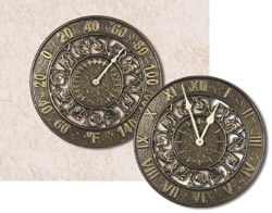 Ivy Silhouette Clock & Thermometer Set