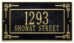 Key Corner Address Plaque