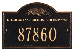Life and Liberty Plaque - One Line Version