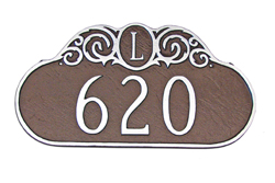Monogram Address Plaque