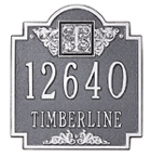 Monogram Address Plaque