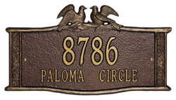 Paloma Address Plaque