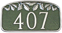 Oak Leaf Address Plaque