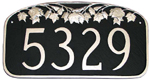 Maple Leaf Address Plaque