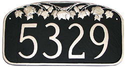 Maple Leaf Address Plaque