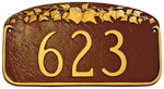 Ivy Leaf Address Plaque