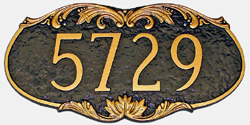 Charleston Address Plaque