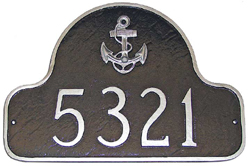 Anchor Arch Address Plaque