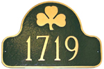 Shamrock Arch Address Plaque