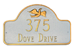 Dove Arch Address Plaque