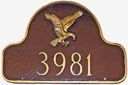 Eagle Arch Address Plaque