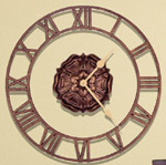 Rosette Floating Ring Clock