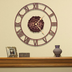 Rosette Floating Ring Clock