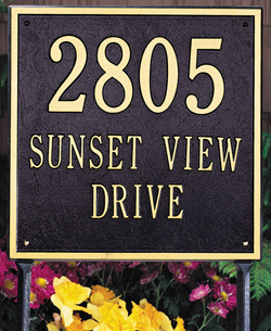 Square Address Plaque