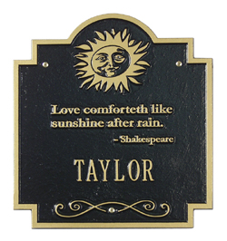 Sun Poem Plaque