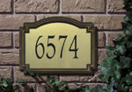 Williamsburg Artisan Metal Address Plaque