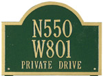 Wisconsin Address Plaque