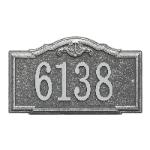 Gatewood wall one line pewter with silver