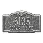 Gatewood wall two line pewter with silver