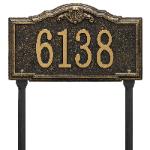 Gatewood lawn one line black with gold