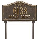 Gatewood lawn two line bronze with gold