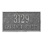 Brohman wall two line pewter with silver