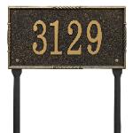 Brohman lawn one line black with gold