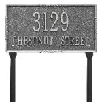Brohman lawn two line pewter with silver